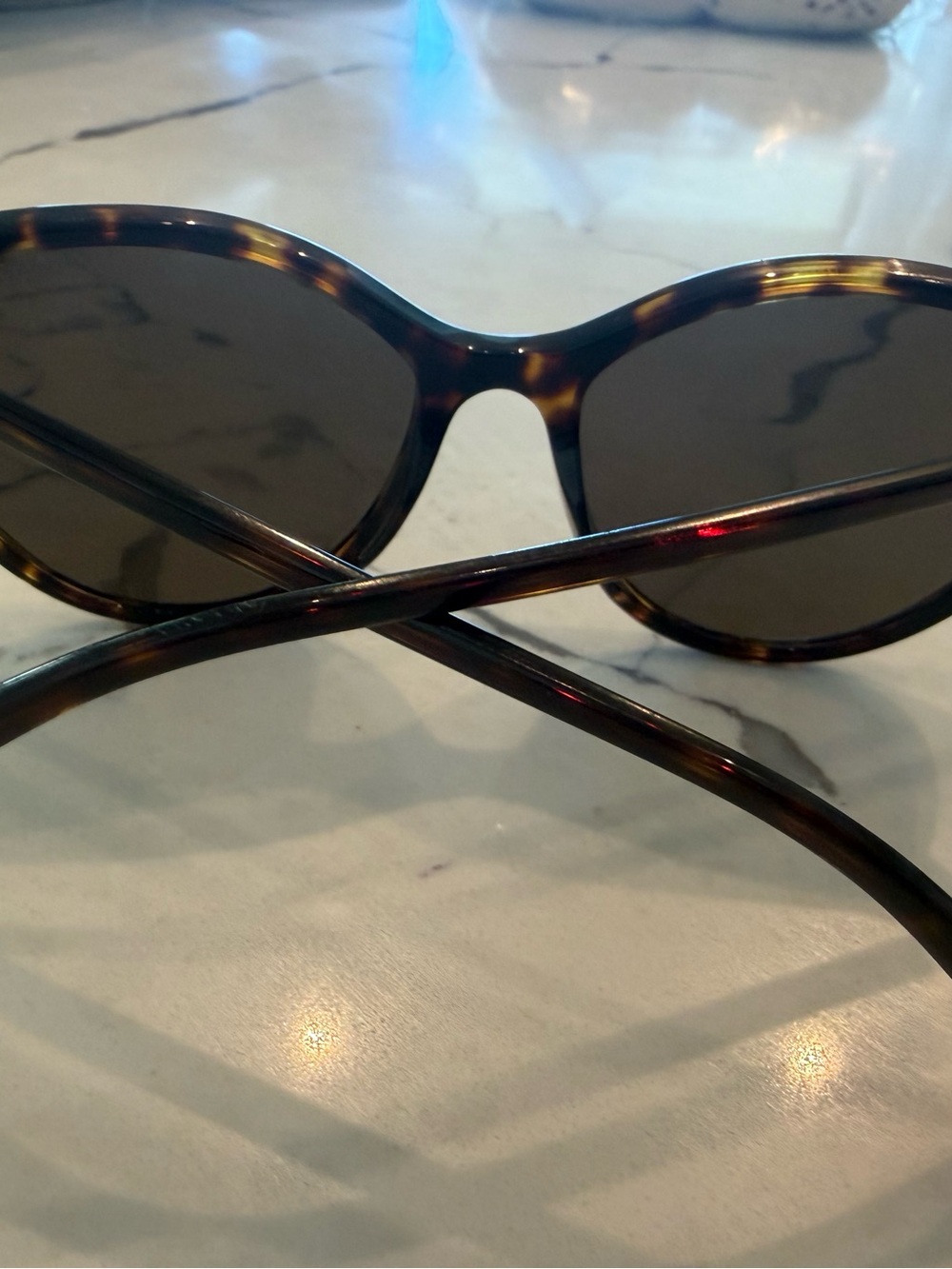 CHANEL Tortoiseshell Sunglasses with Brown Lenses
